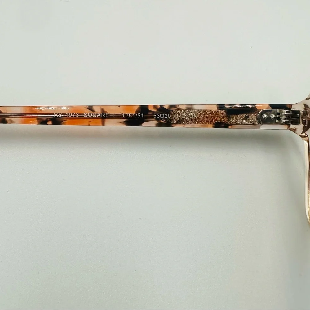 Ray-Ban Women’s Sunglasses RB1973 Square 53mm Brown w/ Gradient Brown Lens - Picture 8 of 8